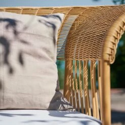 Elegantes Gartensofa Aus Alu-Rattan In Der Farbe Natur - Gartensofa Enna -GARTENTRAUM Verkäufe elegantes gartensofa aus alu rattan in der farbe natur gartensofa enna5