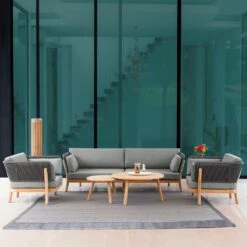 Elegantes Gartensofa Aus Teakholz Mit Polstern - Claire Gartensofa -GARTENTRAUM Verkäufe elegantes gartensofa aus teakholz mit polstern claire gartensofa4