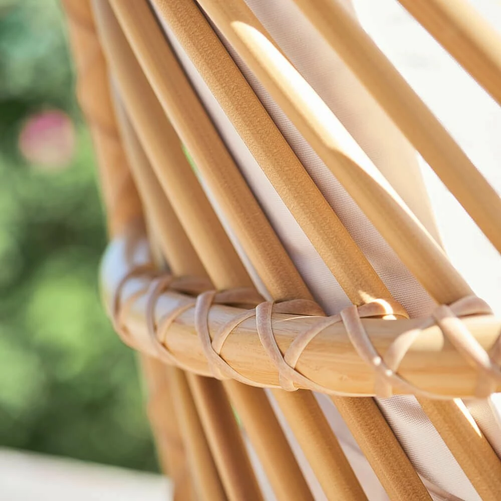 Extravaganter Lounge Sessel Aus Alu Rattan Mit Armlehnen In Hellbraun - Loungesessel Blenda 9 Extravaganter Lounge Sessel Aus Alu Rattan Mit Armlehnen In Hellbraun - Loungesessel Blenda – Bild 7