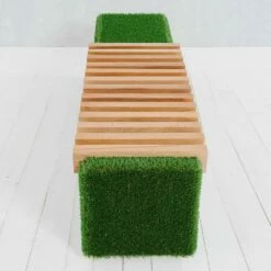 Formschnitt Gartenbank - Holz, GFK & Kunstrasen - Grün - Fenix -GARTENTRAUM Verkäufe formschnitt gartenbank holz gfk kunstrasen gruen fenix5