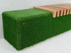 Formschnitt Gartenbank - Holz, GFK & Kunstrasen - Grün - Fenix -GARTENTRAUM Verkäufe formschnitt gartenbank holz gfk kunstrasen gruen fenix7