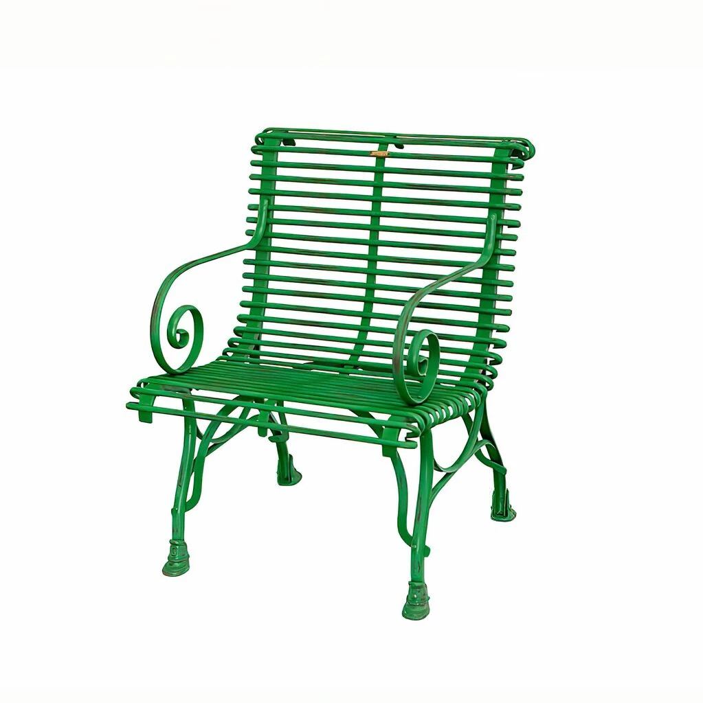 Französischer Gartenstuhl Mit Armlehne Antik - Etienne 3 Französischer Gartenstuhl Mit Armlehne Antik - Etienne