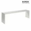 Garten Beistelltisch Aus Alu - Weiß - 60x212x38cm - Borek - Samos Beistelltisch -GARTENTRAUM Verkäufe garten beistelltisch aus alu weiss 60x212x38cm borek samos beistelltisch