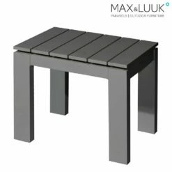 Garten Beistelltisch Aus Aluminium - 50x40cm - Eckig - Max&Luuk - Morris Beistelltisch