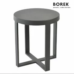 Garten Beistelltisch Aus Aluminium - Borek - Modern - Rund - Force Beistelltisch
