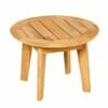 Garten Beistelltisch Aus Teakholz - 50cm - Rund - Darcey M Beistelltisch -GARTENTRAUM Verkäufe garten beistelltisch aus teakholz 50cm rund darcey m beistelltisch