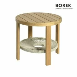 Garten Beistelltisch Aus Teakholz Und Rope - Tisch Chepri