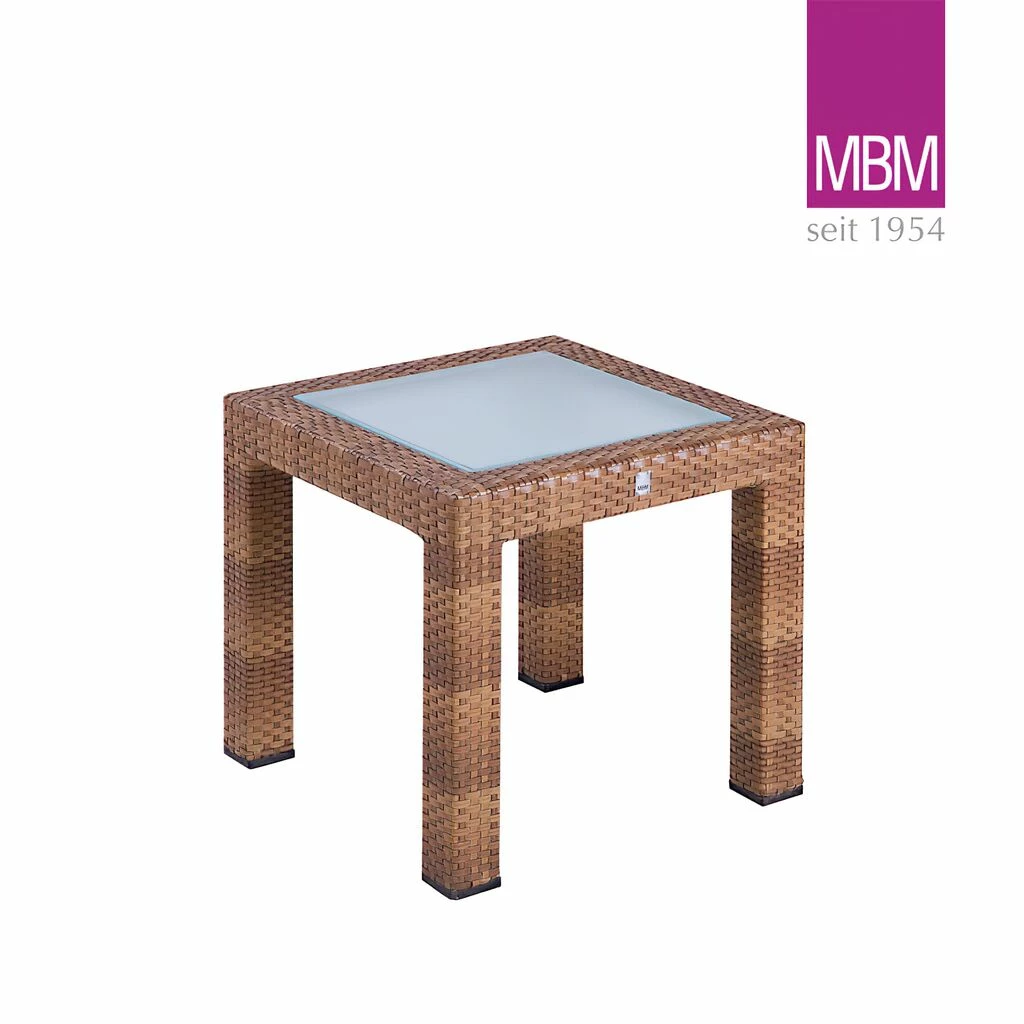 Garten Beistelltisch Von MBM - Alu, Geflecht & Glas - 50x50cm - Beistelltisch Bellini 3 Garten Beistelltisch Von MBM - Alu, Geflecht & Glas - 50x50cm - Beistelltisch Bellini