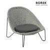 Garten Klubsessel Von Borek - Edelstahl - Grau - Mit Auflage - Pasturo Klubsessel