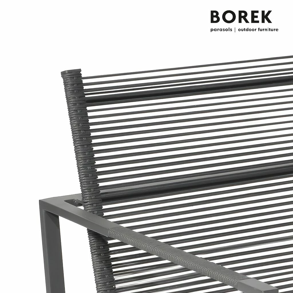 Garten Loungesessel Von Borek - Aluminium - Inkl. Sitzkissen - Grau - Andria Klubsessel 4 Garten Loungesessel Von Borek - Aluminium - Inkl. Sitzkissen - Grau - Andria Klubsessel – Bild 2