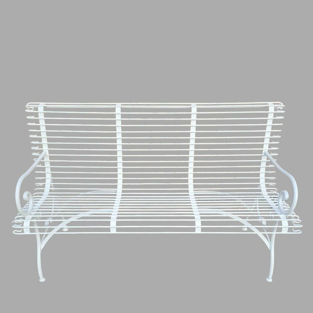 Garten Sitzbank 3-Sitzer Aus Schmiedeeisen - Lorine 3 Garten Sitzbank 3-Sitzer Aus Schmiedeeisen - Lorine