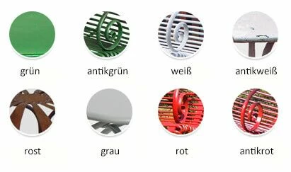 Garten Sitzbank 3-Sitzer Aus Schmiedeeisen - Lorine 7 Garten Sitzbank 3-Sitzer Aus Schmiedeeisen - Lorine – Bild 5