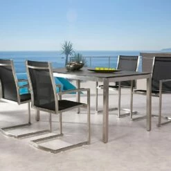 Garten Sitzgruppe Für 4 Personen Aus Edelstahl - Sitzgruppe Lucidum