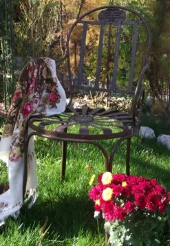 Garten Stuhl Aus Schmiedeeisen Im Antik Design - Flavienne -GARTENTRAUM Verkäufe garten stuhl aus schmiedeeisen im antik design flavienne3