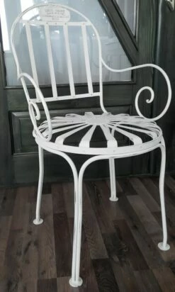 Garten Stuhl Aus Schmiedeeisen Im Antik Design - Flavienne -GARTENTRAUM Verkäufe garten stuhl aus schmiedeeisen im antik design flavienne6