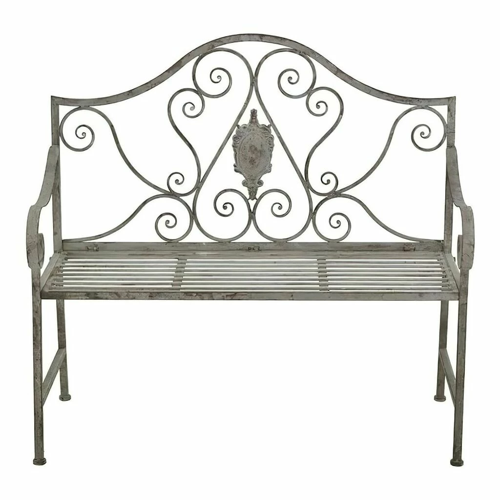 Gartenbank Für 2 Personen Aus Metall Mit Antik-Finish - Winama 3 Gartenbank Für 2 Personen Aus Metall Mit Antik-Finish - Winama