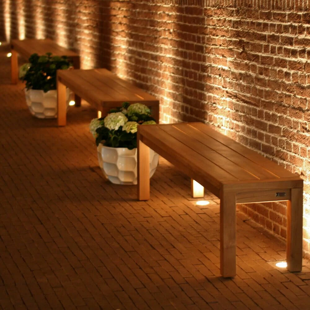 Gartenbank Ohne Arm- & Rückenlehne - Teakholz - Lucy Sitzbank 4 Gartenbank Ohne Arm- & Rückenlehne - Teakholz - Lucy Sitzbank – Bild 2