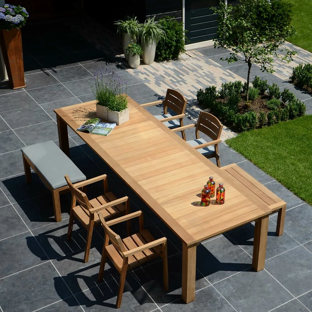 Gartenbank Ohne Arm- & Rückenlehne - Teakholz - Lucy Sitzbank 6 Gartenbank Ohne Arm- & Rückenlehne - Teakholz - Lucy Sitzbank – Bild 4