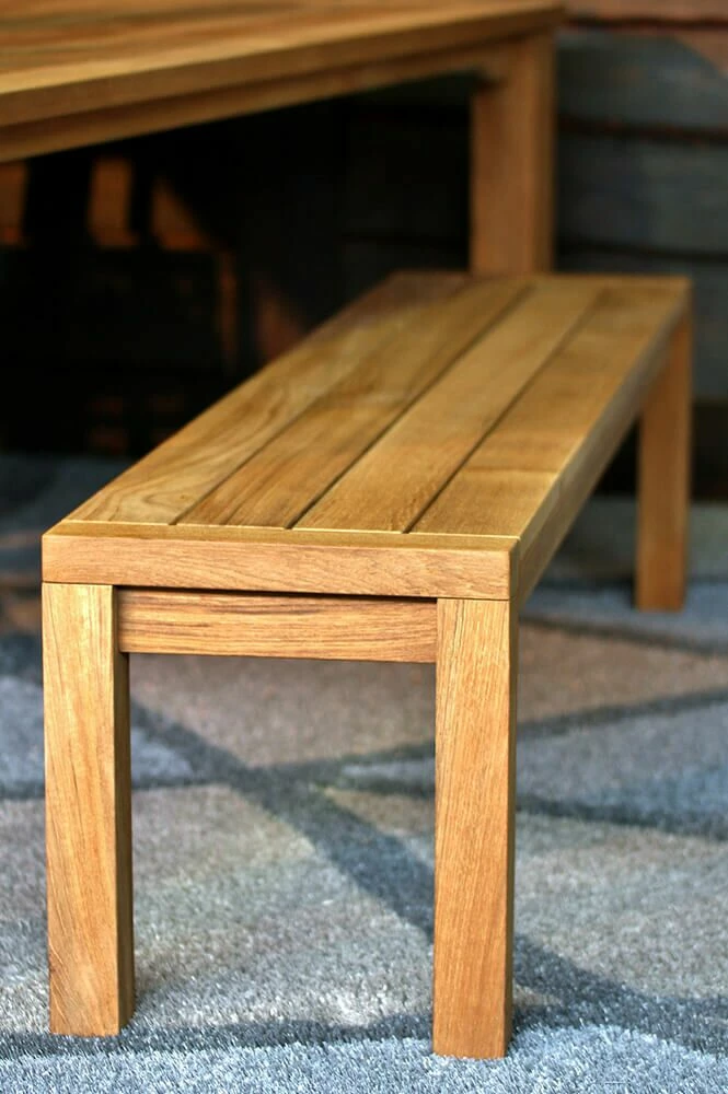 Gartenbank Ohne Arm- & Rückenlehne - Teakholz - Lucy Sitzbank 8 Gartenbank Ohne Arm- & Rückenlehne - Teakholz - Lucy Sitzbank – Bild 6