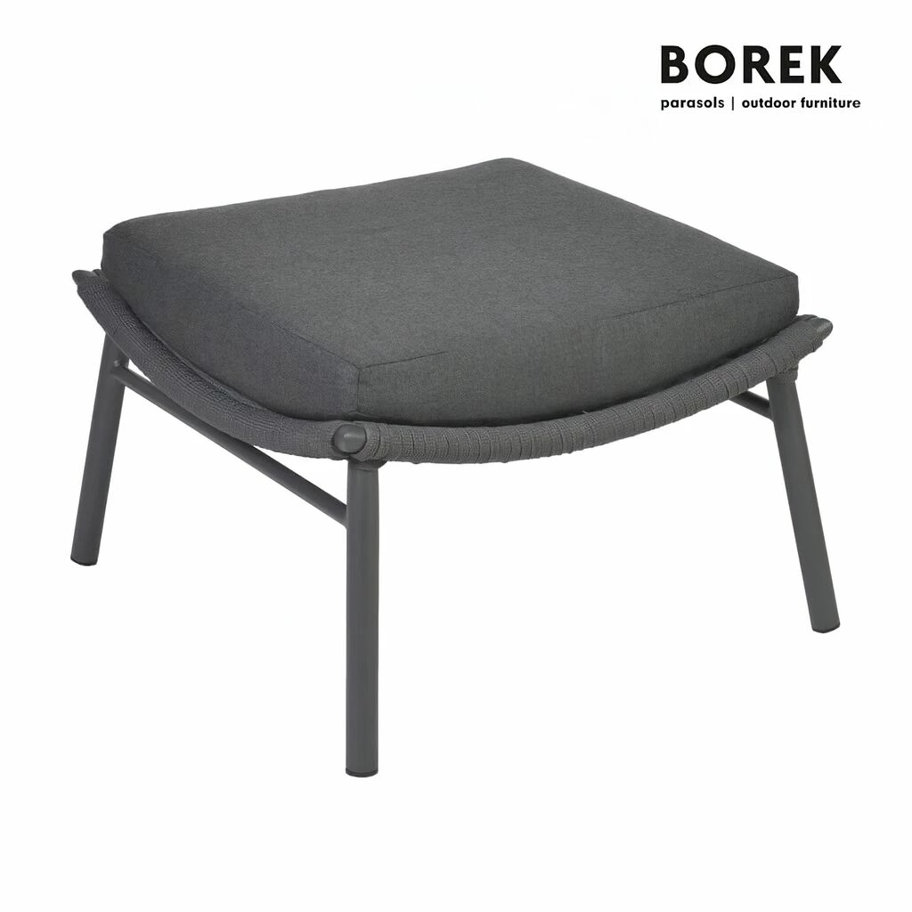 Gartenhocker Aus Alu Und Ardenza-Rope - Hocker Aveiro 3 Gartenhocker Aus Alu Und Ardenza-Rope - Hocker Aveiro