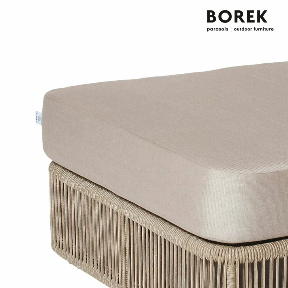 Gartenlounge Modul Hocker Von Borek - Aluminium - Mit Kissen - Beige - Lincoln Sitzinsel 4 Gartenlounge Modul Hocker Von Borek - Aluminium - Mit Kissen - Beige - Lincoln Sitzinsel – Bild 2