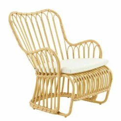 Gartensessel Für Die Lounge Aus Alu Rattan In Der Farbe Hellbraun - Gartensessel Fillip