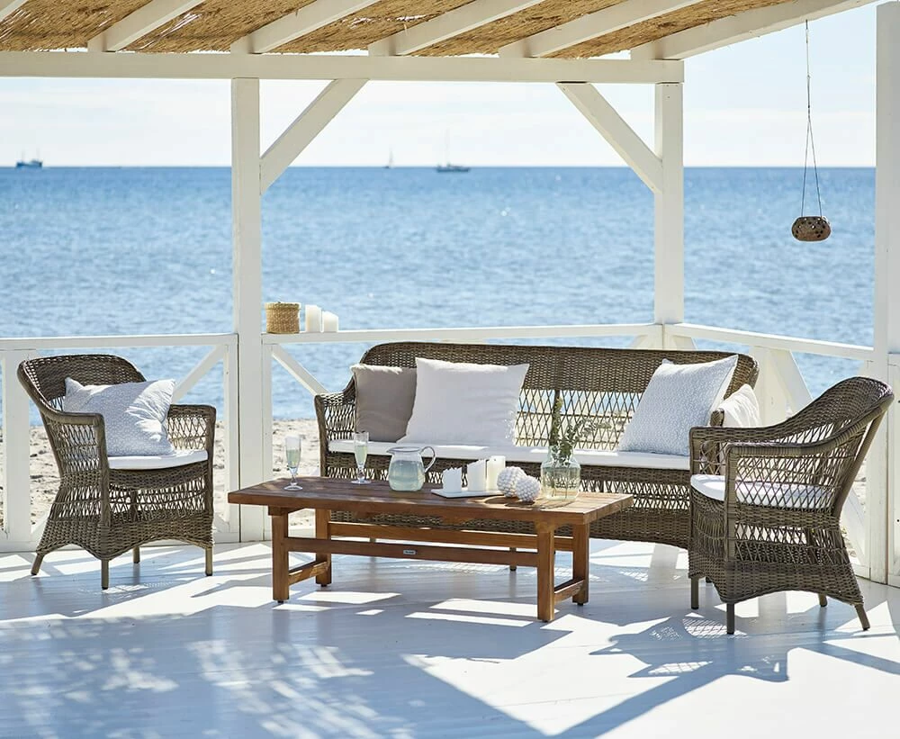 Gartensessel In Rattan Optik Mit Armlehnen In Antikgrau - Gartensessel Hedda 4 Gartensessel In Rattan Optik Mit Armlehnen In Antikgrau - Gartensessel Hedda – Bild 2