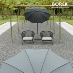 Gartensessel Von Borek - Aluminium - Mit Sitzkissen - Grau & Braun Meliert - Colette Klubsessel -GARTENTRAUM Verkäufe gartensessel von borek aluminium mit sitzkissen grau braun meliert colette klubsessel3