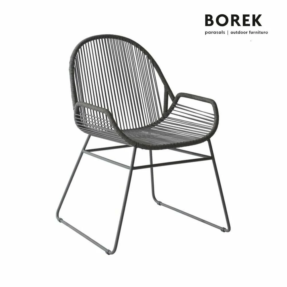 Gartenstuhl Anthrazit Mit Ardenza-Rope - Stuhl Silves 3 Gartenstuhl Anthrazit Mit Ardenza-Rope - Stuhl Silves