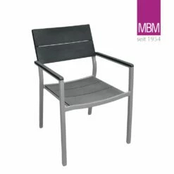 Gartenstuhl Mit Armlehnen - MBM - Metall & Resysta - Modern - Sessel Brisbane