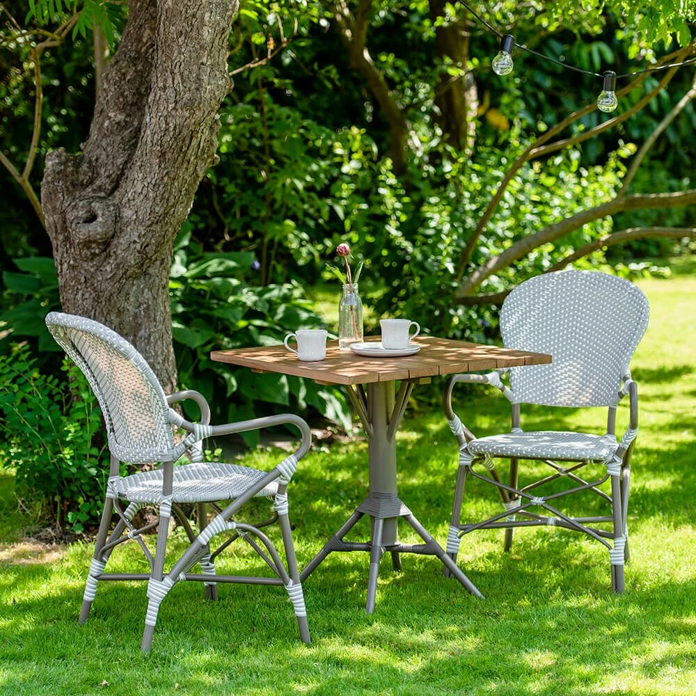Gartenstuhl Mit Armlehnen Und Dot Muster Zum Stapeln - Gartensessel Karina 7 Gartenstuhl Mit Armlehnen Und Dot Muster Zum Stapeln - Gartensessel Karina – Bild 5