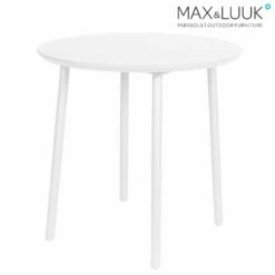 Gartentisch Rund Aus Alumnium - Max&Luuk - 80cm - Modern - George Tisch