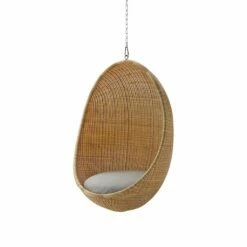 Geflochtener Hängesessel Für Den Garten In Hellbraun - Hängesessel Ragna