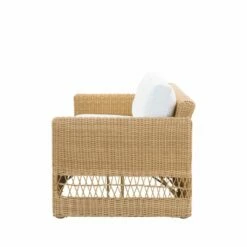 Geflochtenes Outdoor Loungesofa Aus Aluminium Und Polyrattan In Hellbraun - 3-Sitzer Joana -GARTENTRAUM Verkäufe geflochtenes outdoor loungesofa aus aluminium und polyrattan in hellbraun 3 sitzer joana4