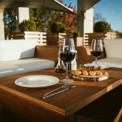 Gemütliche Sitzecke Für Den Garten Mit Möbeln Aus Holz Und Stahl - Narie Sitzgruppe -GARTENTRAUM Verkäufe gemuetliche sitzecke fuer den garten mit moebeln aus holz und stahl narie sitzgruppe5