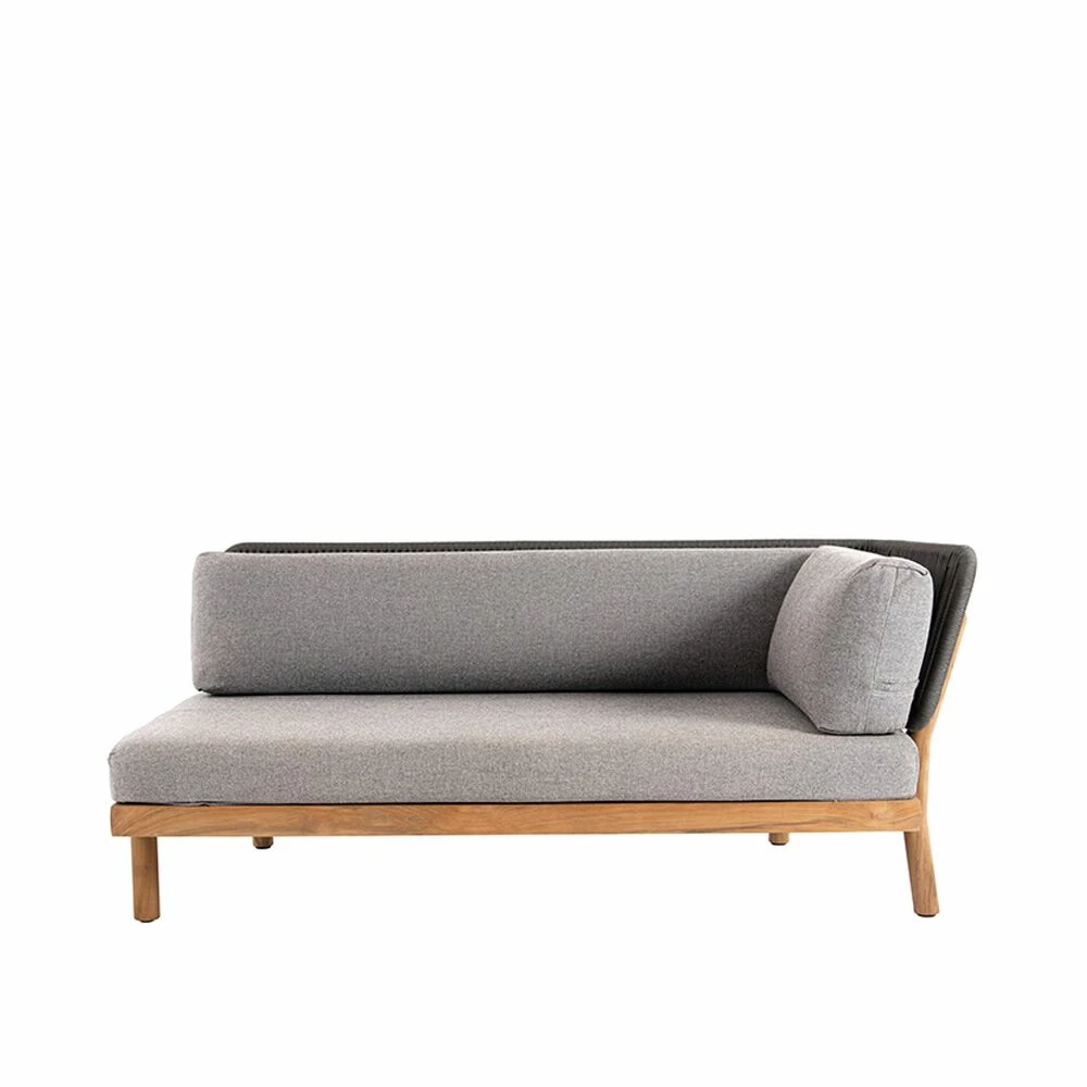 Gepolsterte Teakholz Loungebank Mit Armlehne - Claire Loungebank 4 Gepolsterte Teakholz Loungebank Mit Armlehne - Claire Loungebank – Bild 2