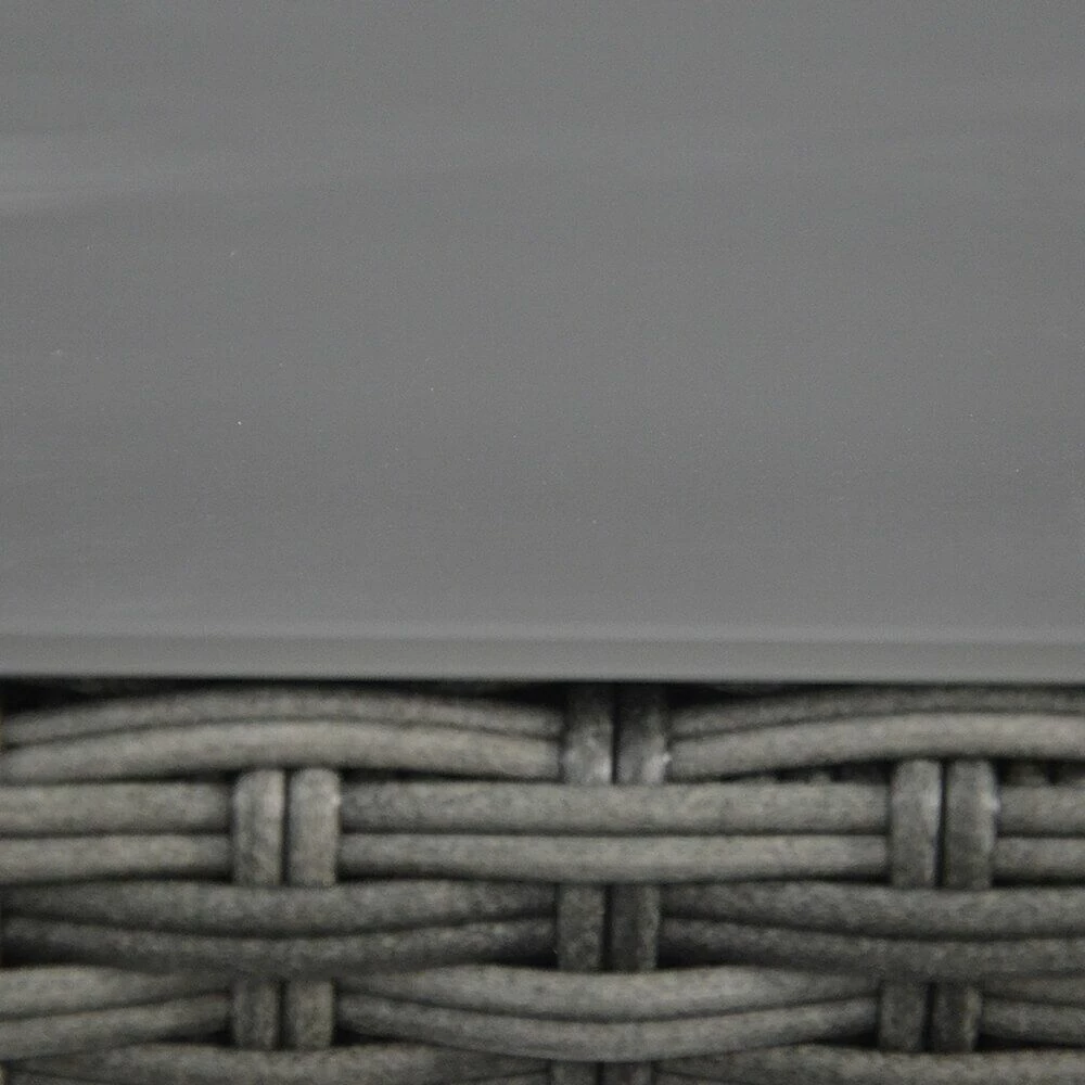 Graue Polyrattan Sitzgruppe - 5-Sitzer - Essecke Gurin 6 Graue Polyrattan Sitzgruppe - 5-Sitzer - Essecke Gurin – Bild 4