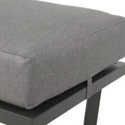 Grauer Alu-Loungehocker Mit Kissen - Gartenhocker Briun -GARTENTRAUM Verkäufe grauer alu loungehocker mit kissen gartenhocker briun4