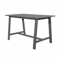 Grauer Bartisch 180cm Aus Aluminium - Bartisch Maggie