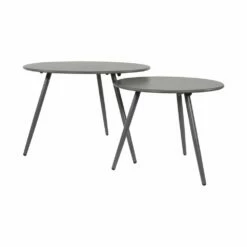 Grauer Beistelltisch Für Lounge Aus Stahl - Moderna Grau -GARTENTRAUM Verkäufe grauer beistelltisch fuer lounge aus stahl moderna grau2