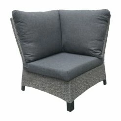 Graues XXL Loungesofa Für 7 Personen Aus Polyrattan Mit Polster - Sofa Thula -GARTENTRAUM Verkäufe graues xxl loungesofa fuer 7 personen aus polyrattan mit polster sofa thula3