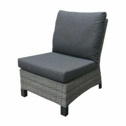 Graues XXL Loungesofa Für 7 Personen Aus Polyrattan Mit Polster - Sofa Thula -GARTENTRAUM Verkäufe graues xxl loungesofa fuer 7 personen aus polyrattan mit polster sofa thula5