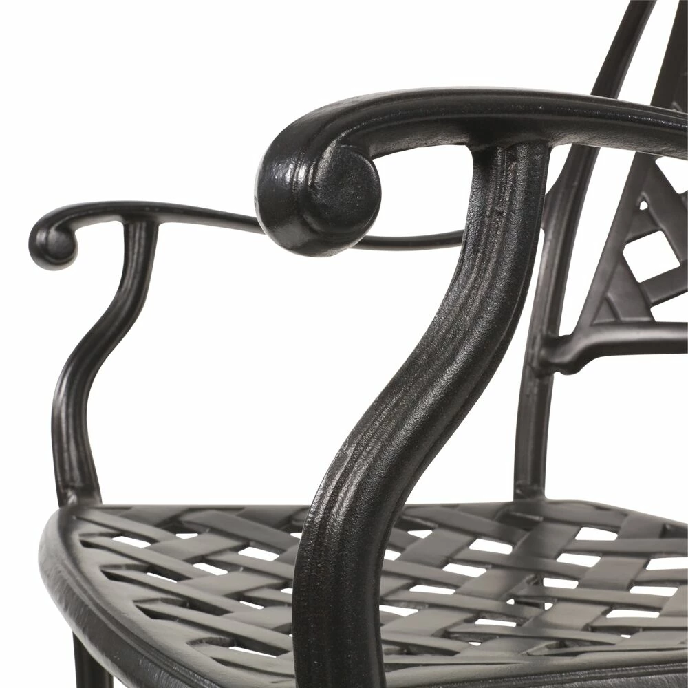 Große Landhaus Sitzgruppe Für 6 Personen Aus Aluminium Schwarz - Kings Bistroro 8 Große Landhaus Sitzgruppe Für 6 Personen Aus Aluminium Schwarz - Kings Bistroro – Bild 6