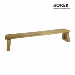 Große Teakholz Gartenbank Von Borek - 250cm - Gartenbank Parga