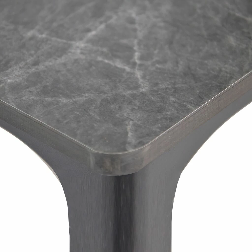 Großer Alu Esstisch Mit Granit-Look - Anthrazit - Esstisch Udino 4 Großer Alu Esstisch Mit Granit-Look - Anthrazit - Esstisch Udino – Bild 2