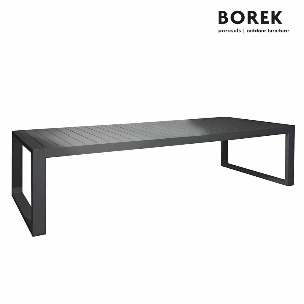 Großer Garten Tisch Aus Aluminium - Borek - Modern - 75x300x100cm - Vitoria Tisch 3 Großer Garten Tisch Aus Aluminium - Borek - Modern - 75x300x100cm - Vitoria Tisch