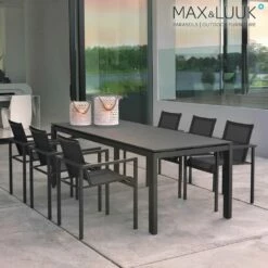 Großer Gartentisch Aus Aluminium - 220x90cm - Rechteckig - Max&Luuk - Morris Tisch -GARTENTRAUM Verkäufe grosser gartentisch aus aluminium 220x90cm rechteckig max luuk morris tisch3