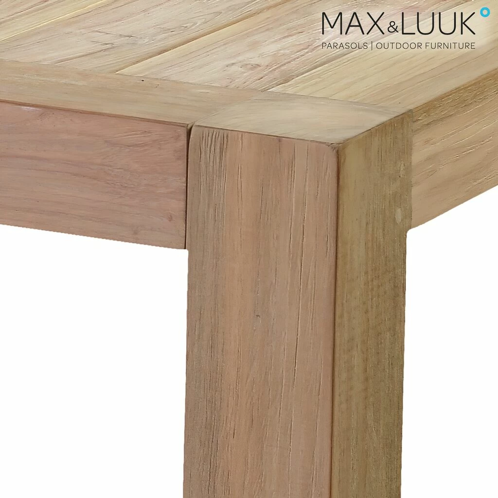 Großer Massiver Gartentisch Aus Teakholz - Rechteckig - Max&Luuk - Mason Gartentisch 4 Großer Massiver Gartentisch Aus Teakholz - Rechteckig - Max&Luuk - Mason Gartentisch – Bild 2