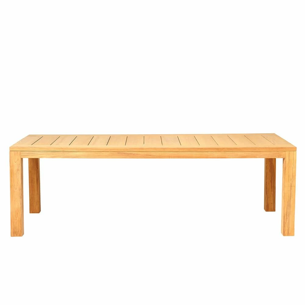 Großer Stabiler Gartentisch Aus Teakholz - Eckig - Ella Gartentisch 3 Großer Stabiler Gartentisch Aus Teakholz - Eckig - Ella Gartentisch