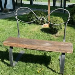 Handgeschmiedete Gartenbank Für 2 Personen Mit Holz - Panca Di Coppia -GARTENTRAUM Verkäufe handgeschmiedete gartenbank fuer 2 personen mit holz panca di coppia4
